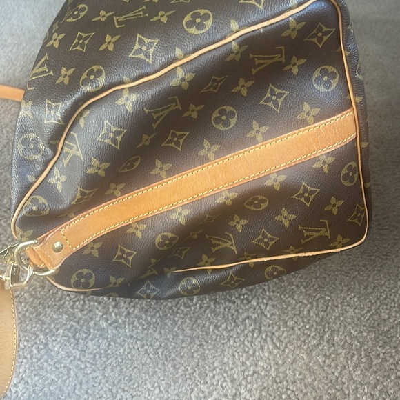 Louis Vuitton Monogram Keepall Bandouliere 50 Brown Canvas Travel Bag - Picture 7 of 16